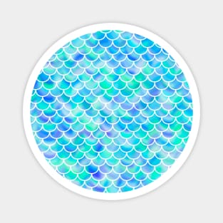 Blue, Green Mermaid Print Magnet